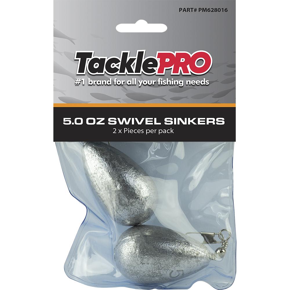 Tacklepro Swivel Sinker 5.0Oz - 2Pc | Sinkers - Swivel-Fishing-Tool Factory