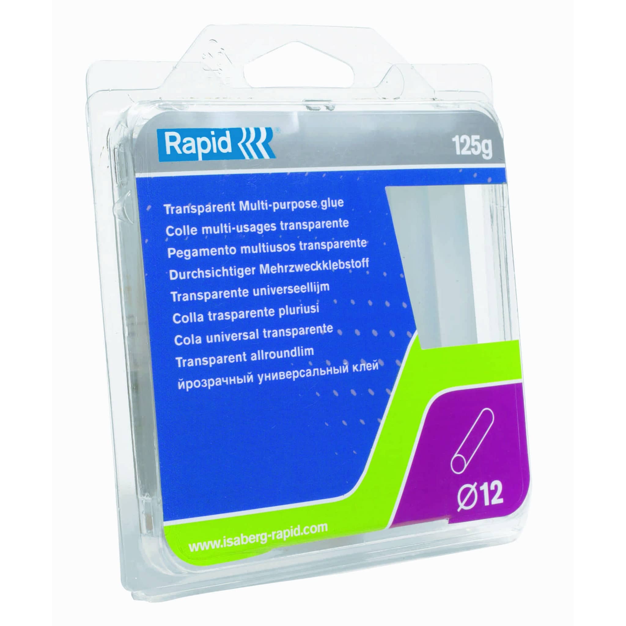 Rapid Glue MultiPur Clear 12mm125g 14/Pkt 40107356