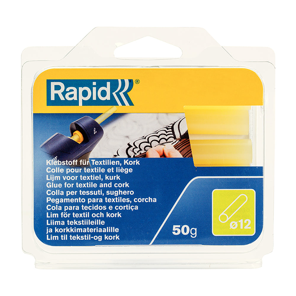 Rapid Glue Textile Cork 12mm 50g 6/Pkt 40107353