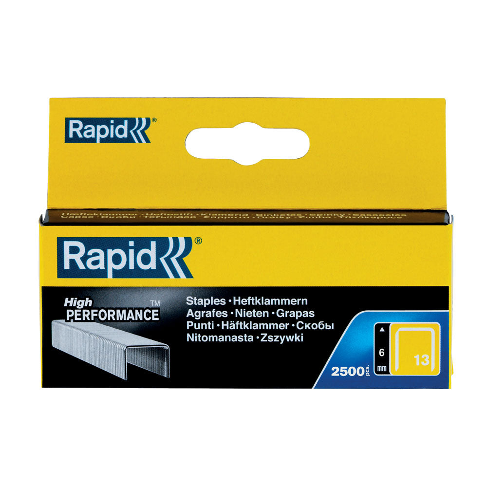 Rapid Staples 13/6 Pkt Galv 2.5K