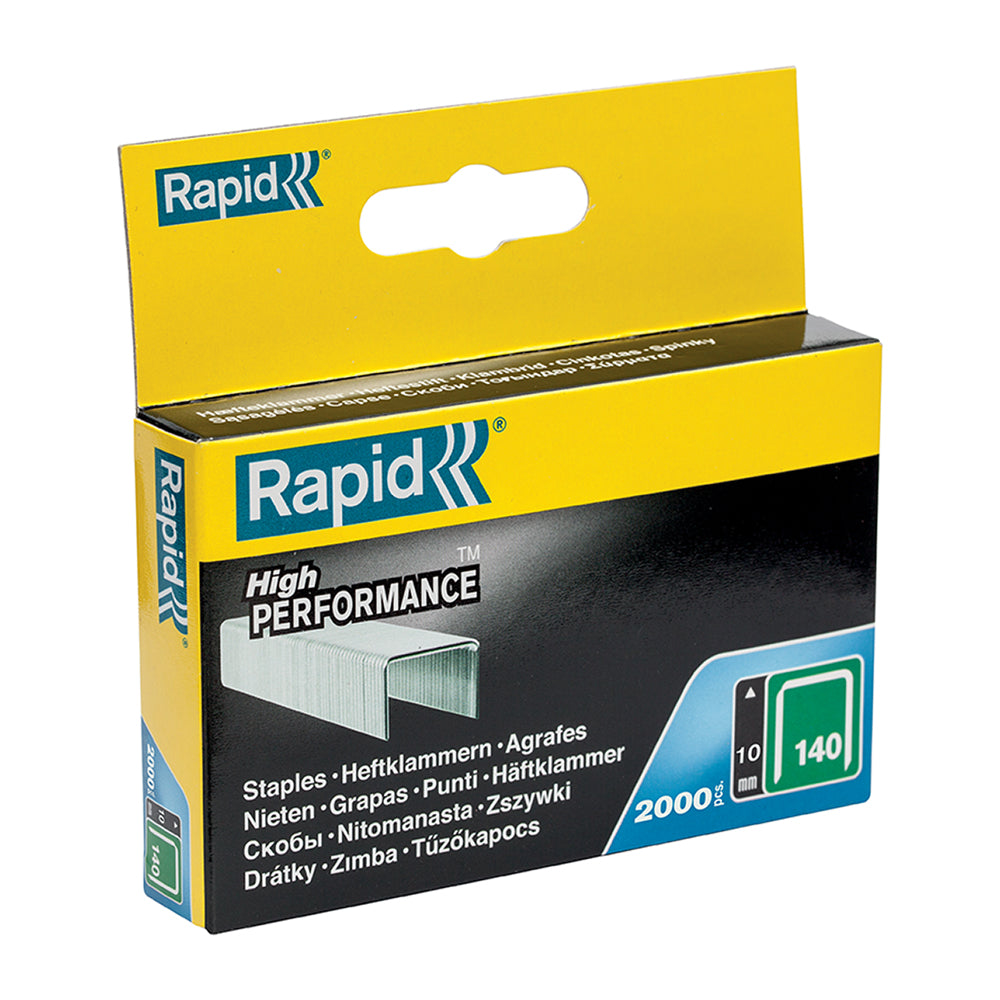 Rapid Staples 140/10 Galv 2K CARDBOARD Pkt