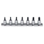 Koken 1/4" Dr Tamper Proof Torx Socket Set On Rail - 7pc TH10-TH40-Sockets & Accessories-Tool Factory