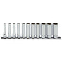 Koken 1/4"Dr Deep Socket Set On Rail - 11pc 4-14mm-Sockets & Accessories-Tool Factory
