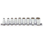 Koken 1/4"Dr Socket Set On Rail - 9pc 3/16"-1/2"-Sockets & Accessories-Tool Factory