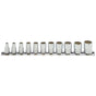 Koken 1/4"Dr Socket Set On Rail - 11pc 4-14mm-Sockets & Accessories-Tool Factory