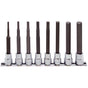 Koken 3/8" Dr Hex Socket Set On Rail - 8pc 3-12mm (62mm)-Sockets & Accessories-Tool Factory