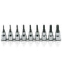 Koken 3/8" Dr Penta-Lobe Bit Socket Set On Rail - 9pc 10PR-50PR-Sockets & Accessories-Tool Factory
