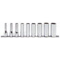 Koken 3/8" Deep Socket Set On Rail - 9pc 1/4"-3/4"-Sockets & Accessories-Tool Factory