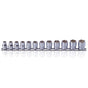 Koken RS3400M Socket Set On Rail 6pt 12pc 3/8 "Dr 8-19mm