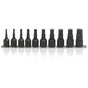 Koken 1/2" Dr Hex Socket Set On Rail - 10pc 3/16"-3/4"-Sockets & Accessories-Tool Factory