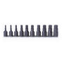 Koken 1/2" Dr Hex Socket Set On Rail - 10pc 4-19mm-Sockets & Accessories-Tool Factory