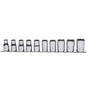 Koken 1/2" Dr Socket Set On Rail - 10pc 3/8"-15/16"-Sockets & Accessories-Tool Factory