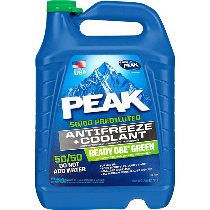 Peak Ready Use 50/50 Coolant/A-F Green 1 Gal / 3.78L-Coolant & Antifreeze-Tool Factory