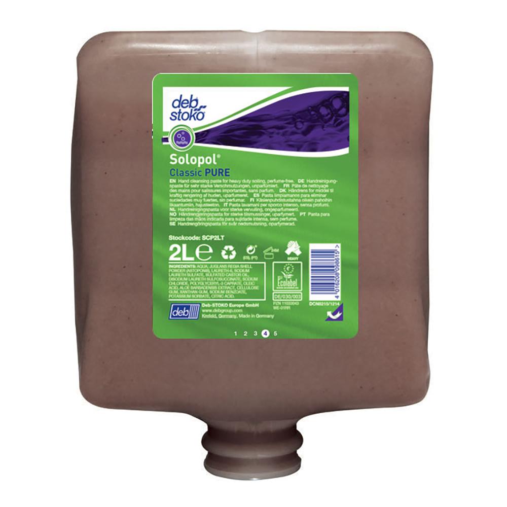 Solopol Classic Pure 2L Cartridge - Perfume & Dye Free | Hand Cleaners & Skin Care - Heavy Duty Cleaning-Cleaners-Tool Factory