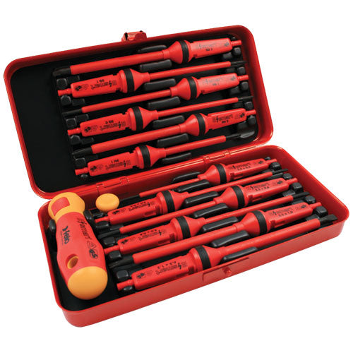 Felo E Smart Screwdriver Set 12pc (1000V) Flat, Phillips & Square-Hand Tools-Tool Factory