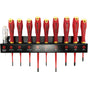 Felo 413 E-slim Screwdriver Set 10pc (1000V) Flat, Phillips, Square & Voltage Tester-Hand Tools-Tool Factory
