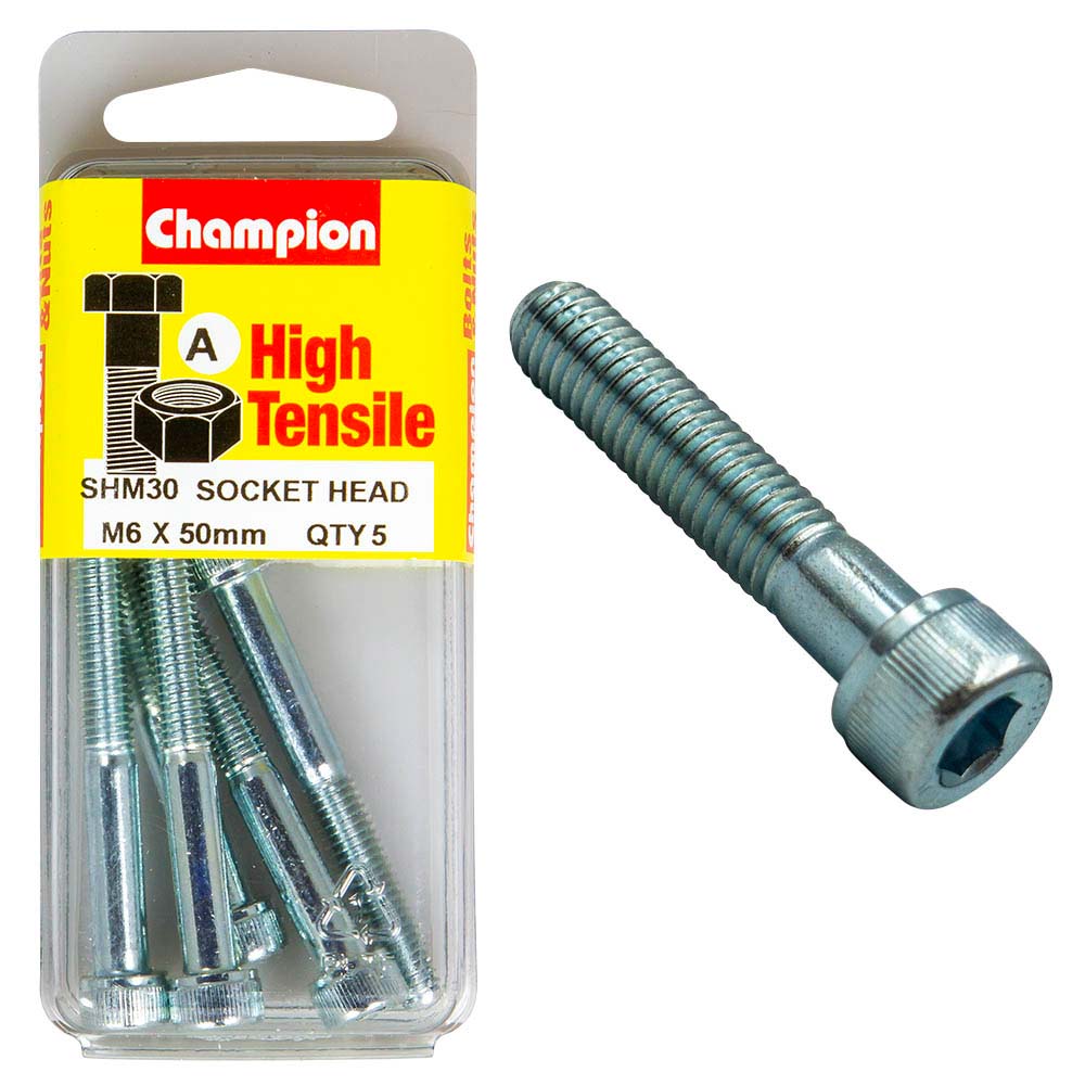 Champion Socket HD Set Screw M6 x 50 (A) - GR12.9