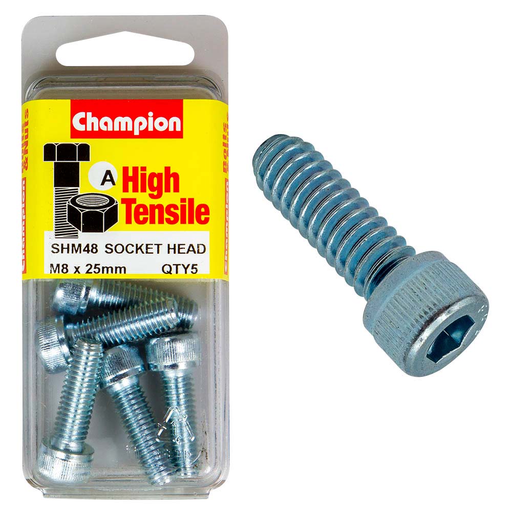 Champion Socket HD Set Screw M8 x 25 (A) - GR12.9