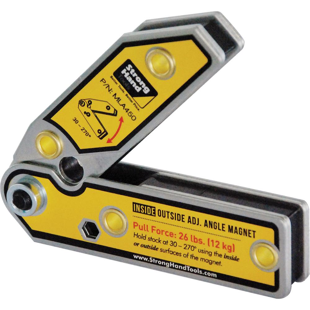 Stronghand Adj. Inside/Outside Angle Magnet-120X120X18Mm | Magnetic Positioners-Welding-Tool Factory