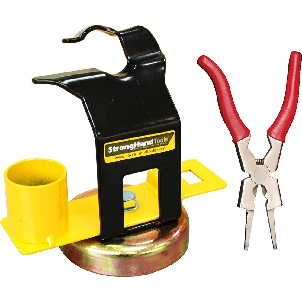 Stronghand Mig Gun Holder With Accessory Plate & Mig Plier | Table Accessories - Mig Gun Rests-Welding-Tool Factory