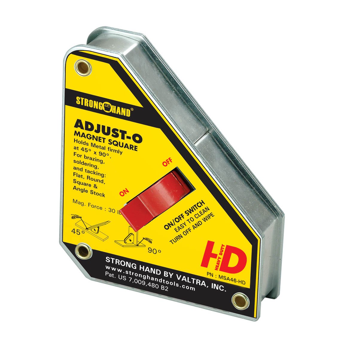 Stronghand Adjust-O Magnet Square Heavy Duty 40Kg | Magnetic Squares-Welding-Tool Factory