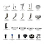 Stronghand Rhino Cart 3D Fixturing Kit Only - 122pc