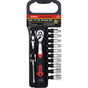AmPro 1/4"Dr Socket Set 6pt 13pc 4-13mm-Sockets & Accessories-Tool Factory