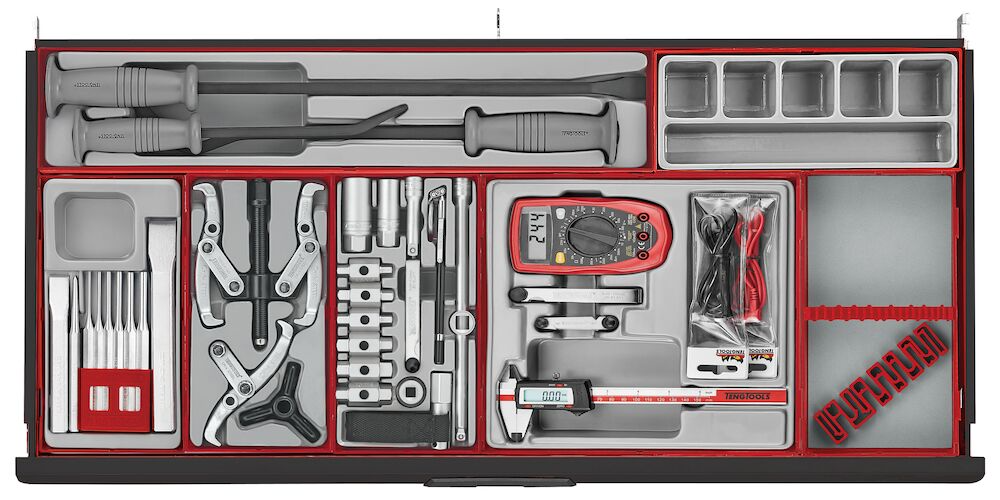 Teng 1004pc MM/AF Work Station Tool Kit (Black)