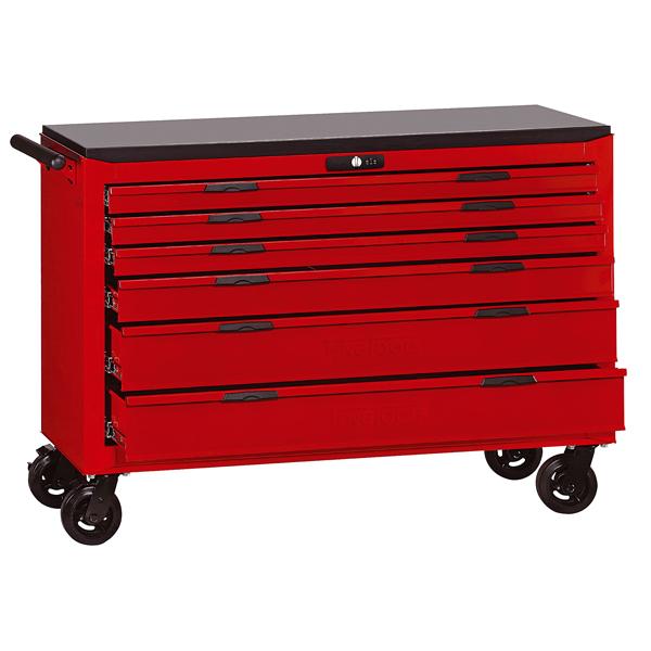 Teng 6-Dr. 8-Series 54In Wagon W/Wooden Top | Tool Boxes-Tool Storage-Tool Factory