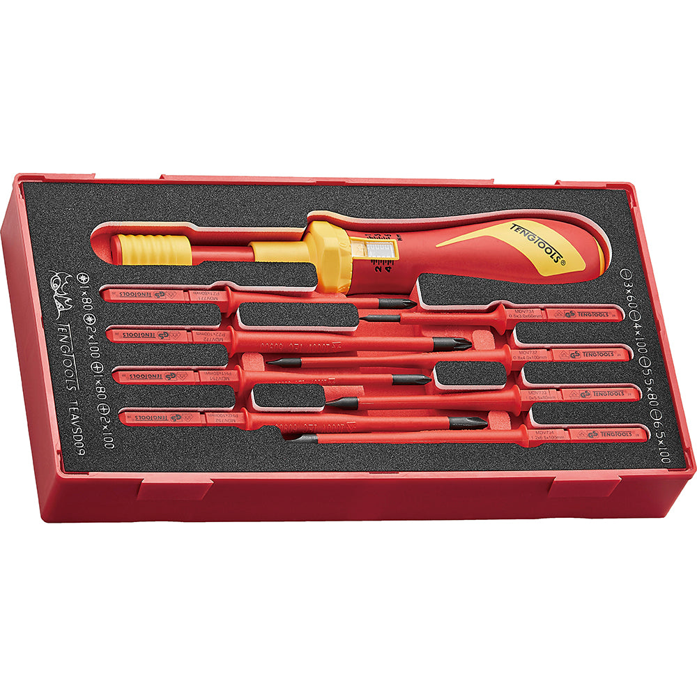 thumbnail image 2 of Teng TTV706N 6-Piece VDE Insulated Screwdriver Set, RBD, PZ, PH & Slotted 2 of 3