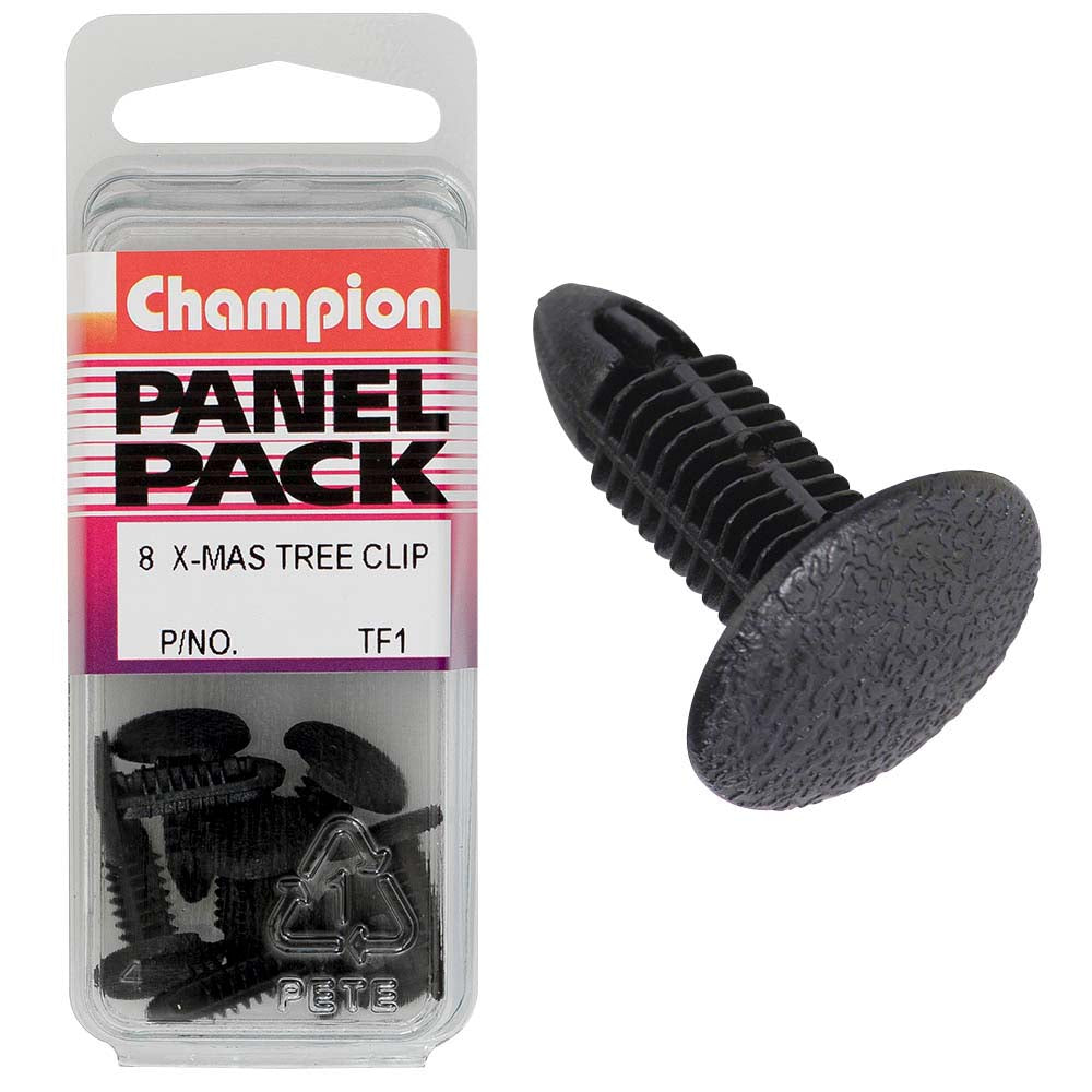 Champion Xmas Tree Clip Black 12mm HD x 15mm -3pk