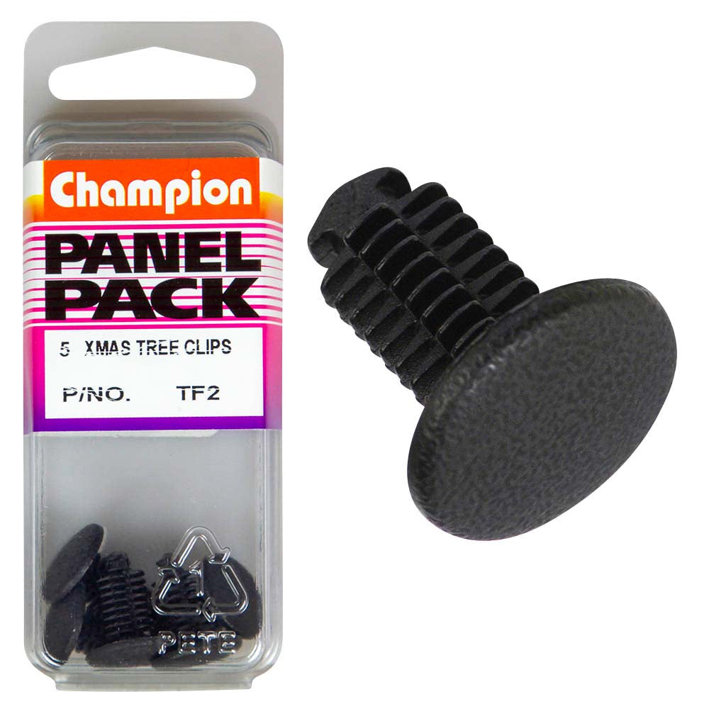Champion Xmas Tree Clip Black 15mm HD x 15mm -5pk