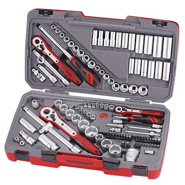 Teng 111Pc 1/4In-3/8In-1/2In Dr. Mm/Af Socket Set | Socketry - Combo Drive-Hand Tools-Tool Factory