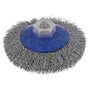 ITM Crimp Wire Bevel Brush Steel 100mm