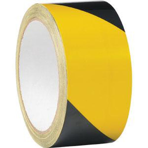 Nz Tape Line Marking Tape Yellow/Black 48Mm X 33M | Floor Marking Tape-Tapes - Adhesive-Tool Factory