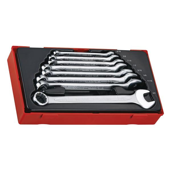 8Pc Roe Combination Spanner Set 5/16-3/4In | Tool Tray Sets - Imperial-Hand Tools-Tool Factory