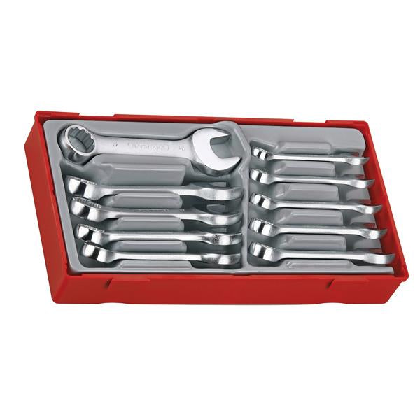 10Pc Roe Combination Stubby Spanner Set 10-19Mm | Tool Tray Sets - Metric-Hand Tools-Tool Factory
