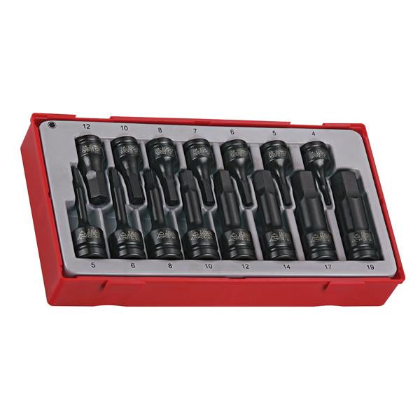 15Pc 3/8In &1/2In Dr. Hex Socket Set 4-17Mm | Tool Tray Sets - Combo Drive-Hand Tools-Tool Factory