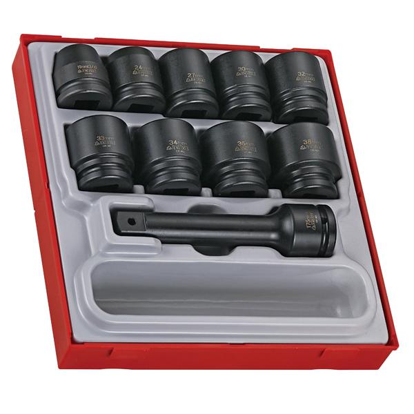16Pc 3/4In Dr. Impact Socket Set | Tool Tray Sets - 3/4 Inch Drive-Hand Tools-Tool Factory