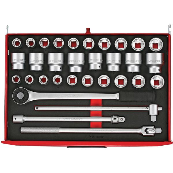 Teng 32Pc 3/4In Dr. Mm/Af Socket & Acc. Set (Eva) | Tool Tray Sets-Hand Tools-Tool Factory