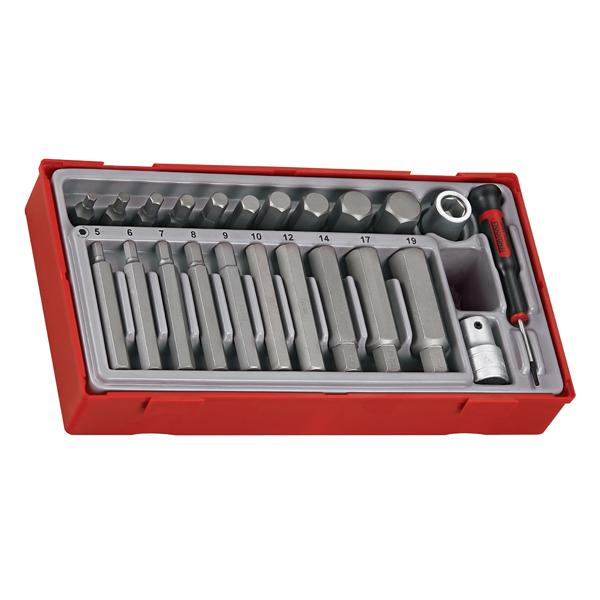 23Pc Hex Bits Set 5-19Mm - 40 & 75Mm (L) | Tool Tray Sets - General-Hand Tools-Tool Factory