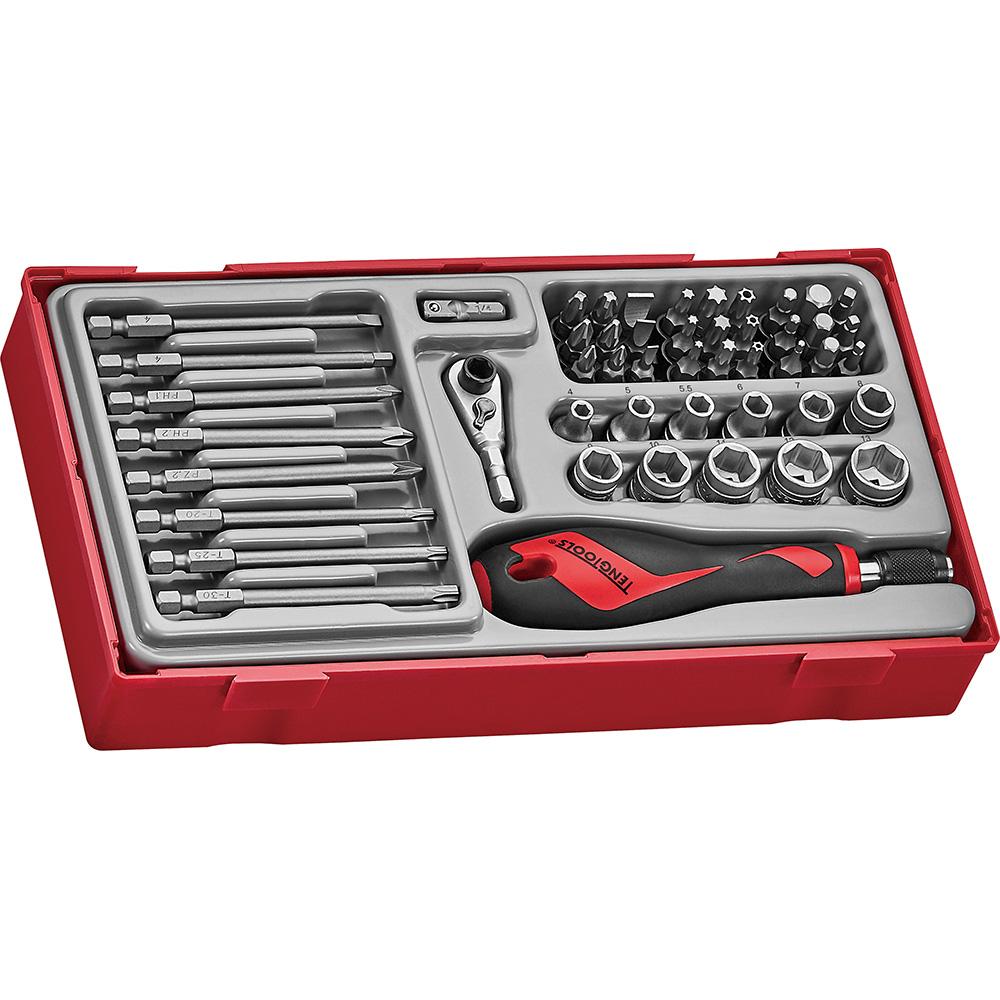 Teng 49Pc Md Bits & Socket Set - Tc-Tray | Tool Tray Sets-Hand Tools-Tool Factory