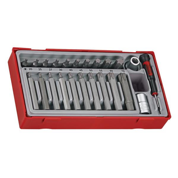 23Pc Torx Bits Set Tx20-70 - 40 & 75Mm (L) | Tool Tray Sets - General-Hand Tools-Tool Factory