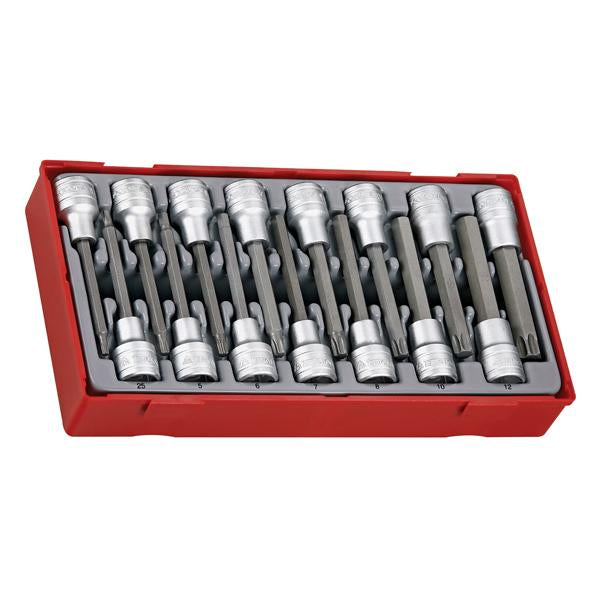 15Pc 1/2In Dr. Torx & Hex Long Bits Socket Set | Tool Tray Sets - 1/2 Inch Drive-Hand Tools-Tool Factory
