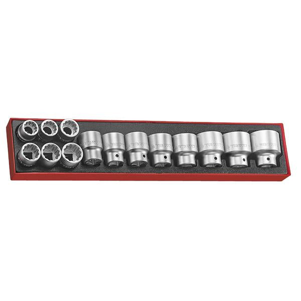 14Pc 3/4In Dr. 12-Pnt Socket Set 7/8-1-7/8In | Tool Tray Sets - 3/4 Inch Drive-Hand Tools-Tool Factory