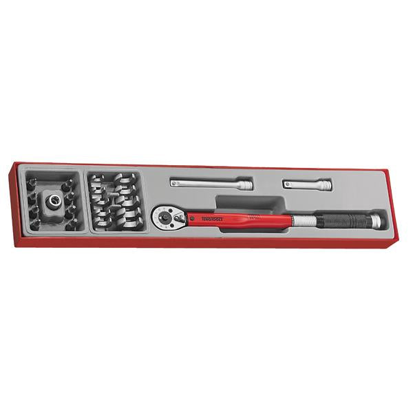 22Pc 3/8In Dr.Torque Wrench Set 20-100Nm | Tool Tray Sets - 3/8 Inch Drive-Hand Tools-Tool Factory