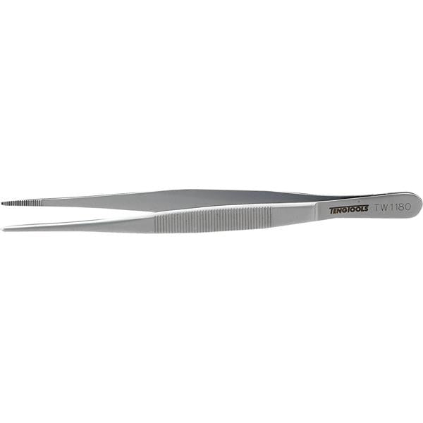 Teng Precision Tweezer 180Mm Straight Serrated | Pliers - Tweezers-Hand Tools-Tool Factory
