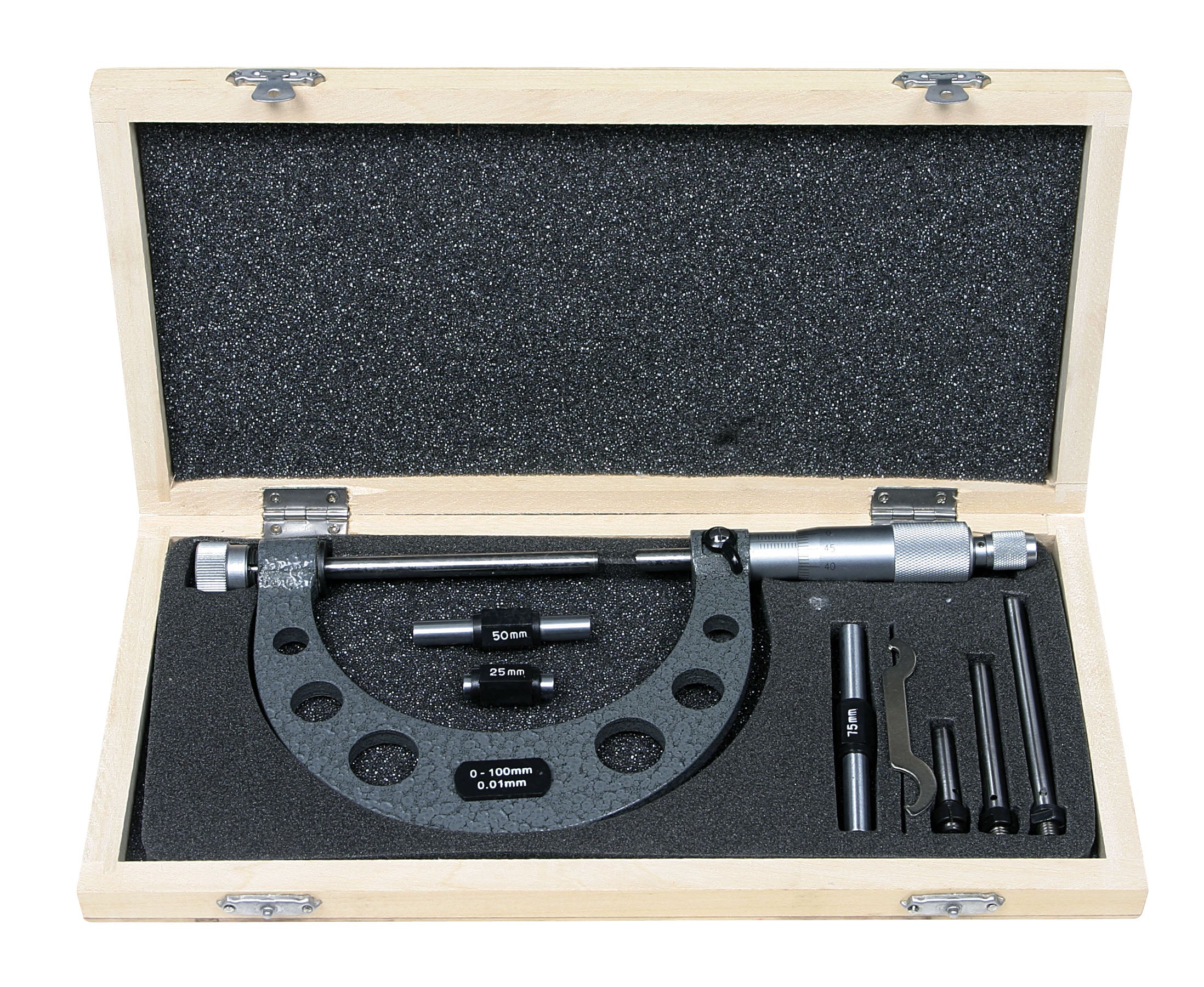 Wayco Micrometer Metric 0-100mm Set