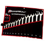 Powerbuilt 16pc Metric Ring and Open-End Spanner Set – mirror polished