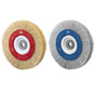 Jaz Wire Wheel Wide Face Crimped 200mm x 27mm x 0.3mm 7/Row - Multi Fit Bore - Solid Brass (WHEW-2007B)